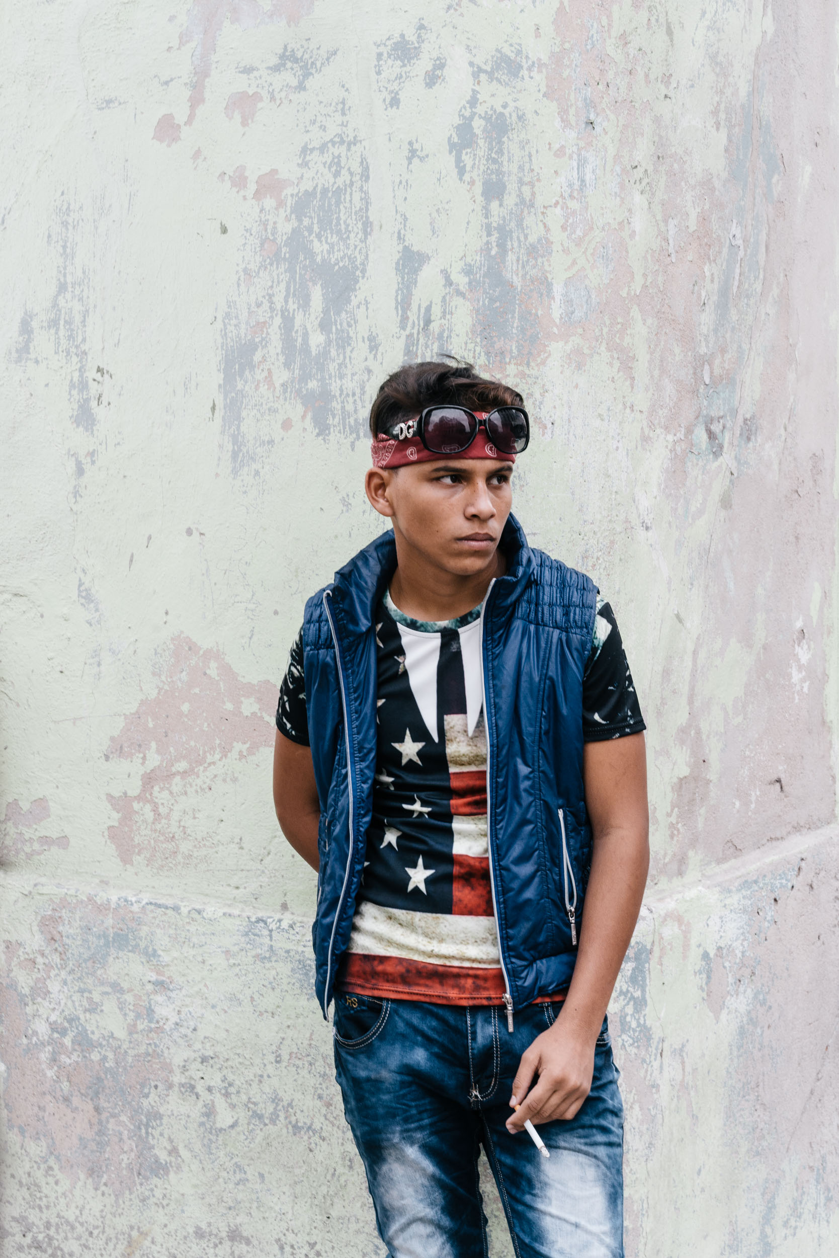 portrait of rapper in Havana