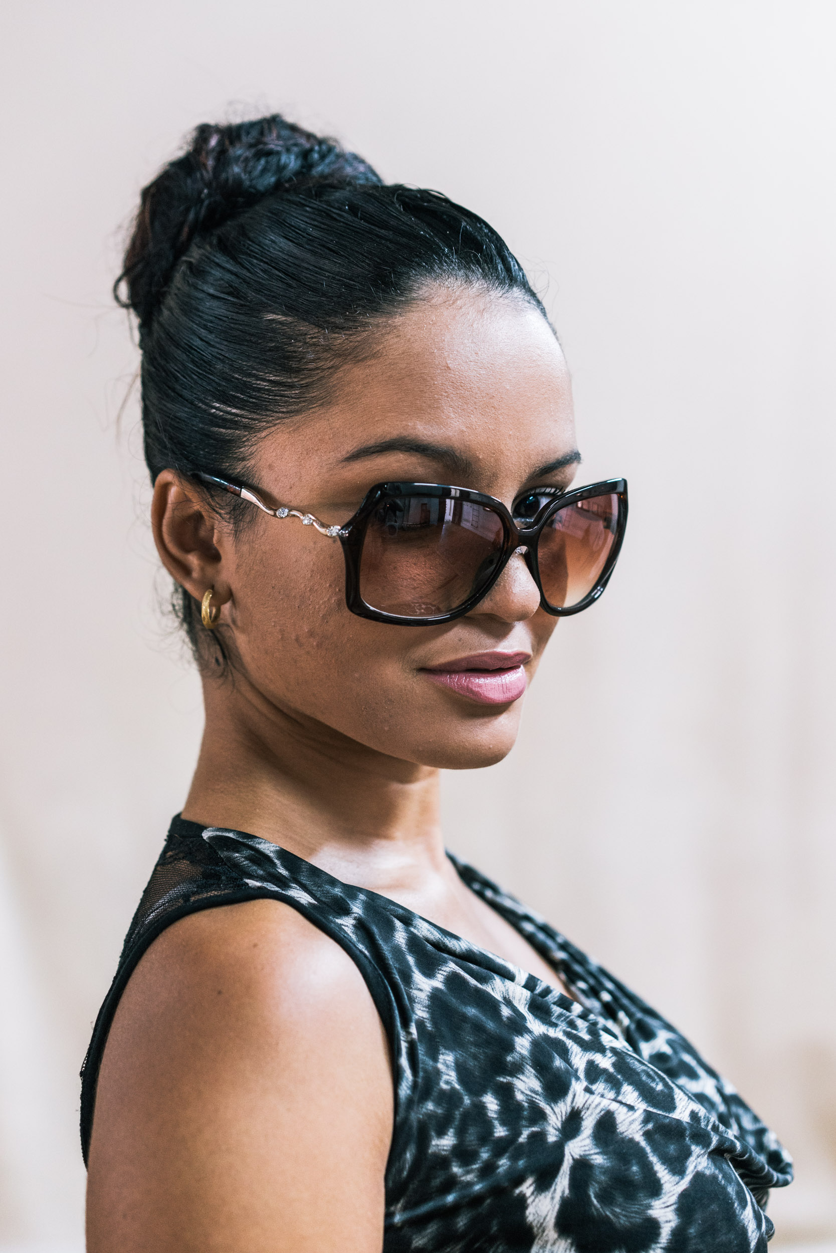 portrait of woman in sunglasses